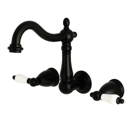 Heritage KS1250PL 8-Inch Center Wall Mount Bathroom Faucet KS1250PL